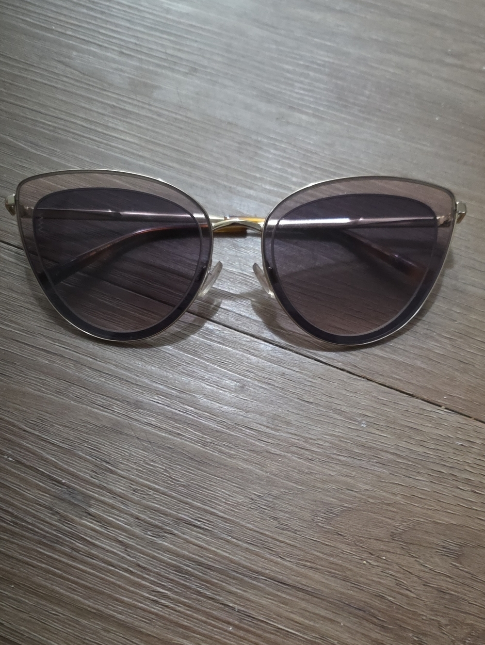 Missoni Cat-Eye Sunglasses in Brown and Gold